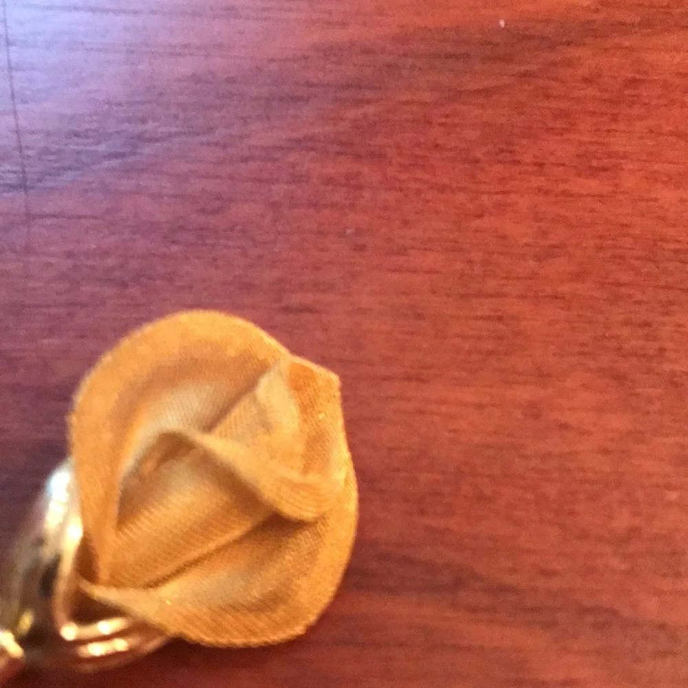 Vintage Anne Klein gold tone yellow rose brooch botanical cottage core classic